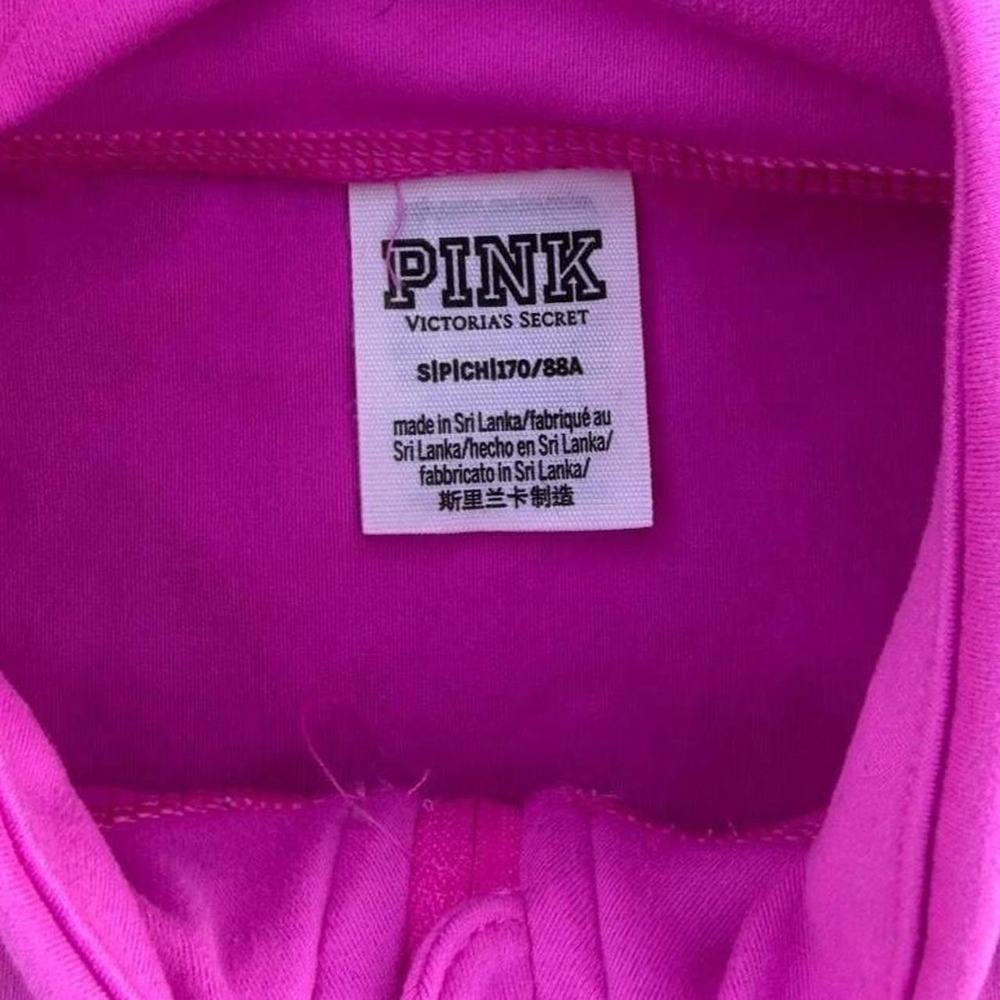 Victoria's Secret PINK Hot Pink Full Zip Athletic Jacket Women's Small - Picture 2 of 4